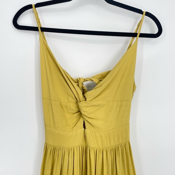 Cupshe Women's Spaghetti Strap Knot Front Open Back Resort Rayon Maxi Dress XS - Picture 3 of 14